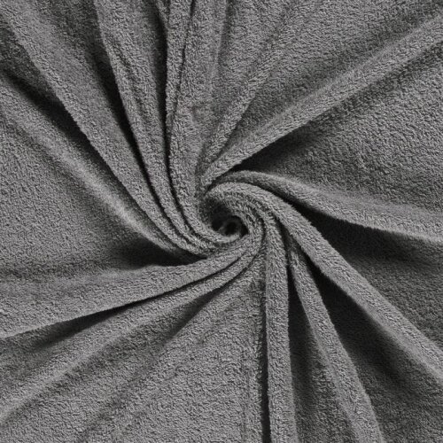 Terry cloth *Marie* Uni - steel grey