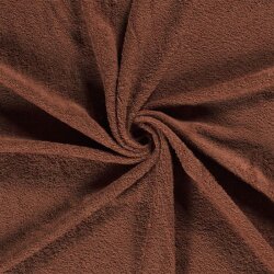 Terry cloth *Marie* Uni - soft brick red