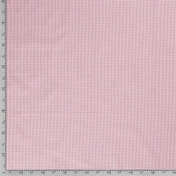 Popeline di cotone tinto in filo a quadri Vichy 2 mm - rosa antico
