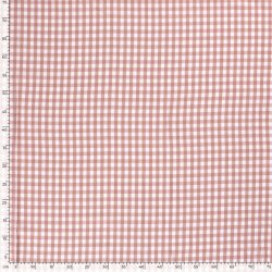 Baumwollpopeline garngefärbt - Vichy Karo 10mm - antikpink