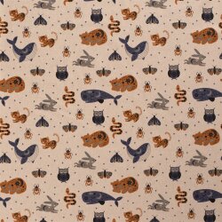 Interieurstoff Leinen-Optik ANIMALS