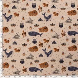 Interieurstoff Leinen-Optik ANIMALS