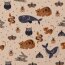 Interieurstoff Leinen-Optik ANIMALS