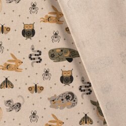 Interieurstoff Leinen-Optik ANIMALS