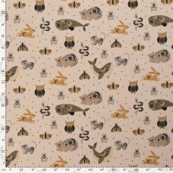 Interieurstoff Leinen-Optik ANIMALS