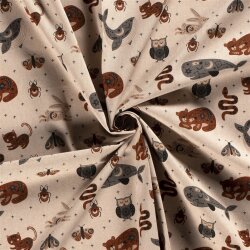 Interieurstoff Leinen-Optik ANIMALS