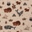 Interieurstoff Leinen-Optik ANIMALS