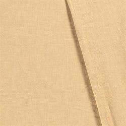 Linen fabric pre-washed - sand yellow