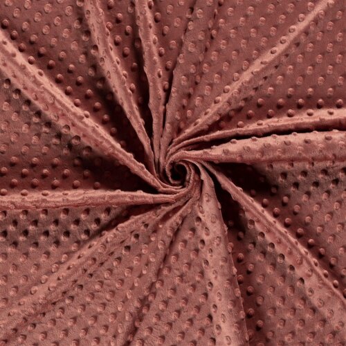 Minky Fleece *Marie* - soft brick red