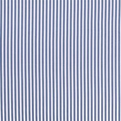 Cotton poplin stripes 5mm - jeans blue