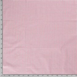 Hilo de popelina de algodón teñido Vichy check 5mm - rosa antiguo