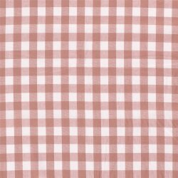 Baumwollpopeline garngefärbt Vichy Karo 18mm - antikpink