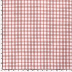 Baumwollpopeline garngefärbt Vichy Karo??mm - antikpink