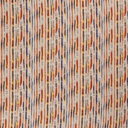 VISCOSE LINEN LOOK JERSEY ABSTRACT