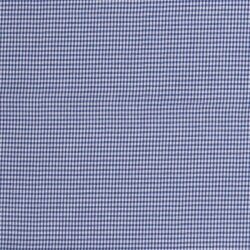 Fil de coton popeline teint Vichy check 2mm - bleu roi