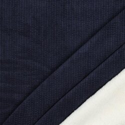 Corduroy with fur side - dark blue