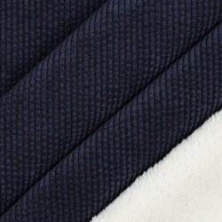 Corduroy with fur side - dark blue