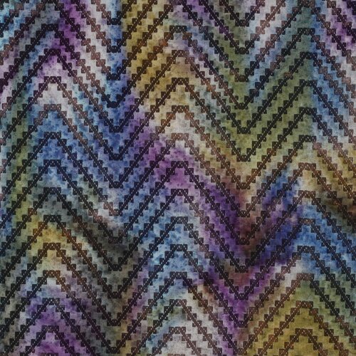 ALGODÓN BATIK HECHO A MANO ÚNICO - PÚRPURA