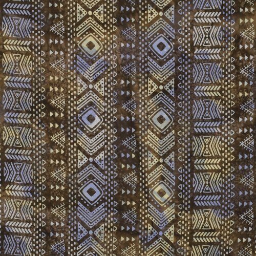 ALGODÓN BATIK ARTESANAL ÚNICO - MARRÓN