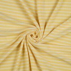 TOWELLING YARN TEINT Rayures - HONEY / OFF WHITE