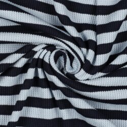 WAFFLE YARN TINTO Righe - NAVY / BLU
