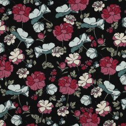 JERSEY BIG Flores - NEGRO