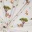 Maglia di cotone Animali della foresta digitale - crema