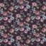 Cotton poplin digital flowers - dark purple