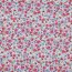 Cotton poplin digital small flowers - white