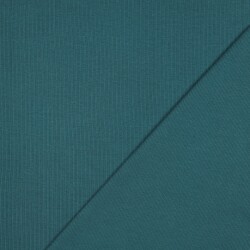 Ripp Strickbündchen Organic - petrol