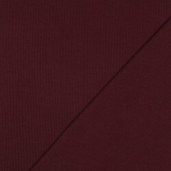 Ripp Strickbündchen Organic - dunkeltraube