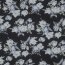 CHIFFON Flowers - BLACK / LIGHT BLUE