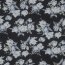 CHIFFON Flowers - BLACK / LIGHT BLUE
