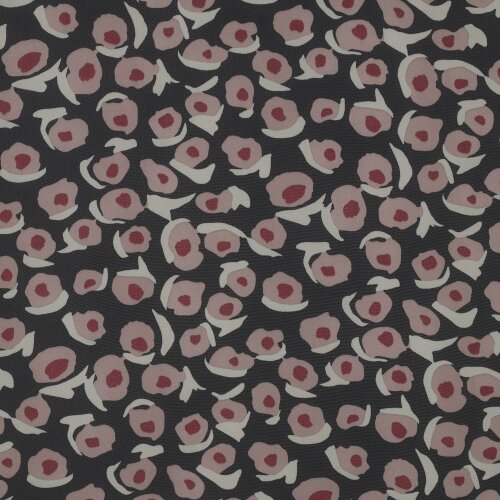 CHIFFON ABSTRACT - BLACK / MAUVE