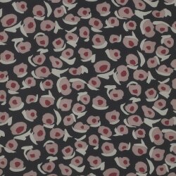 CHIFFON ABSTRACT - BLACK / MAUVE
