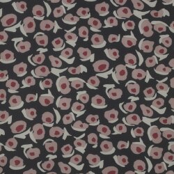 CHIFFON ABSTRACT - BLACK / MAUVE