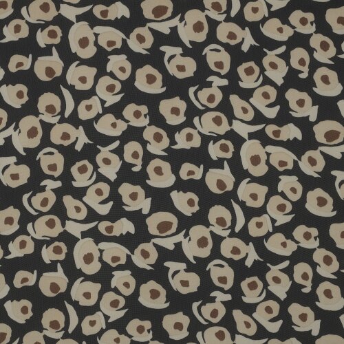 CHIFFON ABSTRACT - NERO / SABBIA