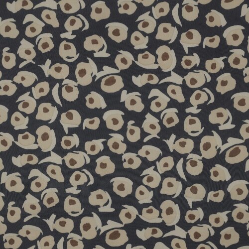 CHIFFON ABSTRACT - NAVY / SAND