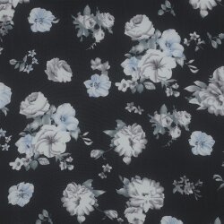 CHIFFON Flowers - BLACK
