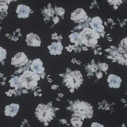 CHIFFON Flowers - BLACK