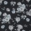 Chiffon Blumen - schwarz