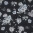 Chiffon Blumen - schwarz