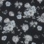 Chiffon Blumen - schwarz