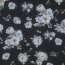 Chiffon Blumen - schwarz