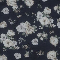 CHIFFON Flowers - NAVY