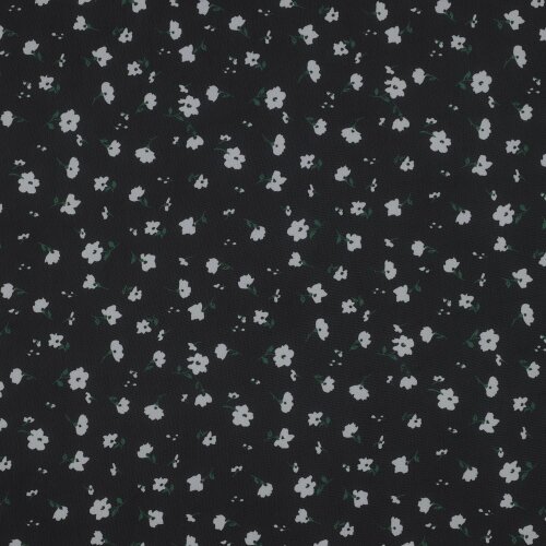 CHIFFON Flowers - BLACK / WHITE