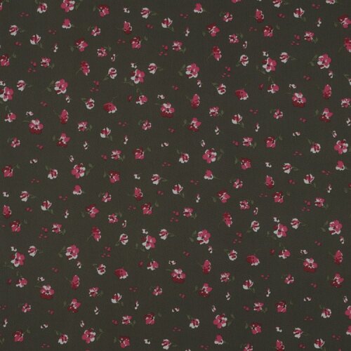 Chiffon Blumen - gurkengrün