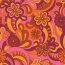 Módní tkanina Paisley Flowers - oranžová