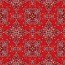 Mode decoratie stof bloem mandala - rood