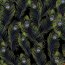 Tela de Moda Tela Decorativa Digital Plumas de Pavo Real - negro